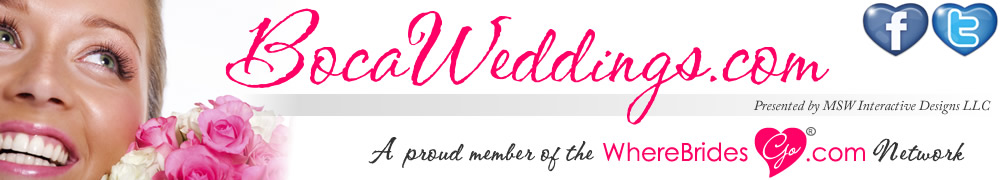 Plan your Boca Raton wedding with BocaWeddings.com!